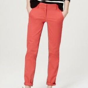 LOFT Cropped Skinny Chinos Pants in Marisa Fit 4P